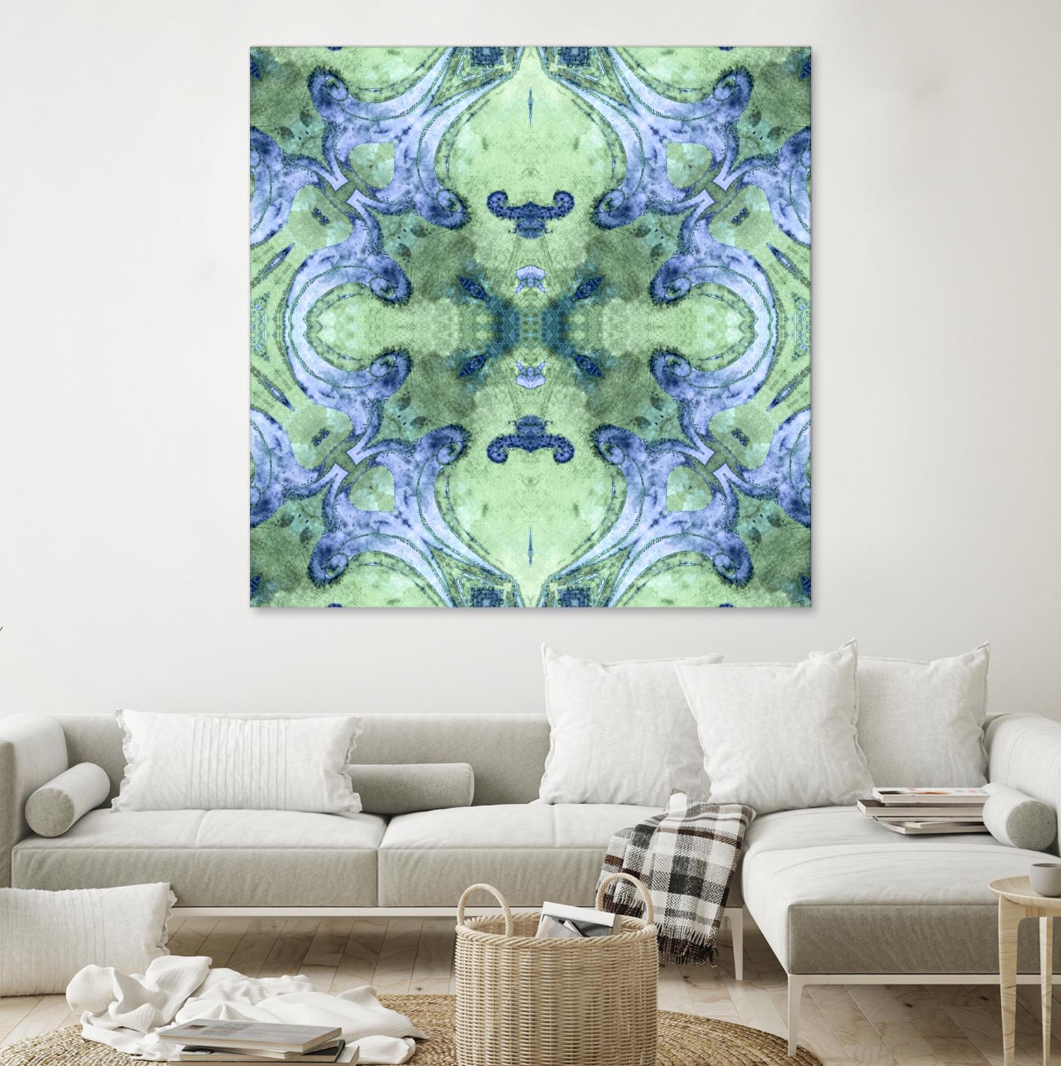 Minty 2 by Studio Arabella on GIANT ART - blue abstract