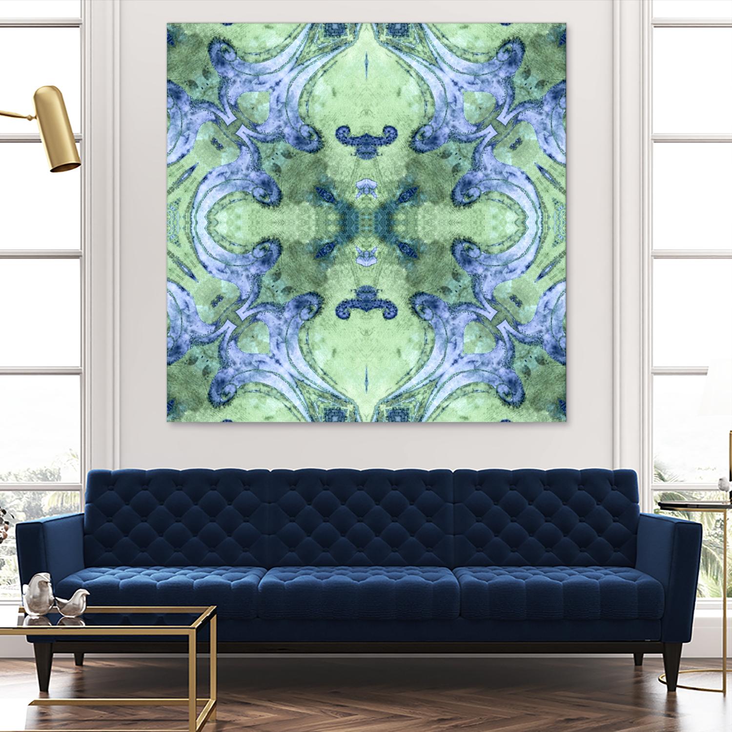 Minty 2 by Studio Arabella on GIANT ART - blue abstract