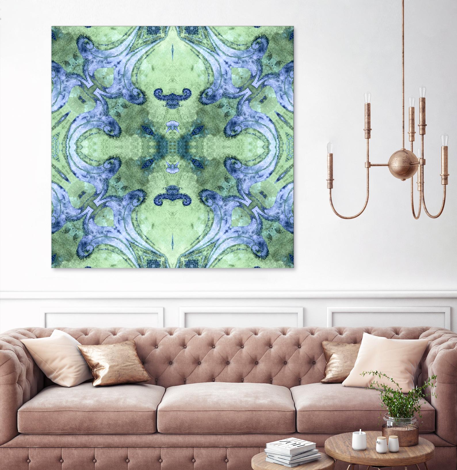 Minty 2 by Studio Arabella on GIANT ART - blue abstract