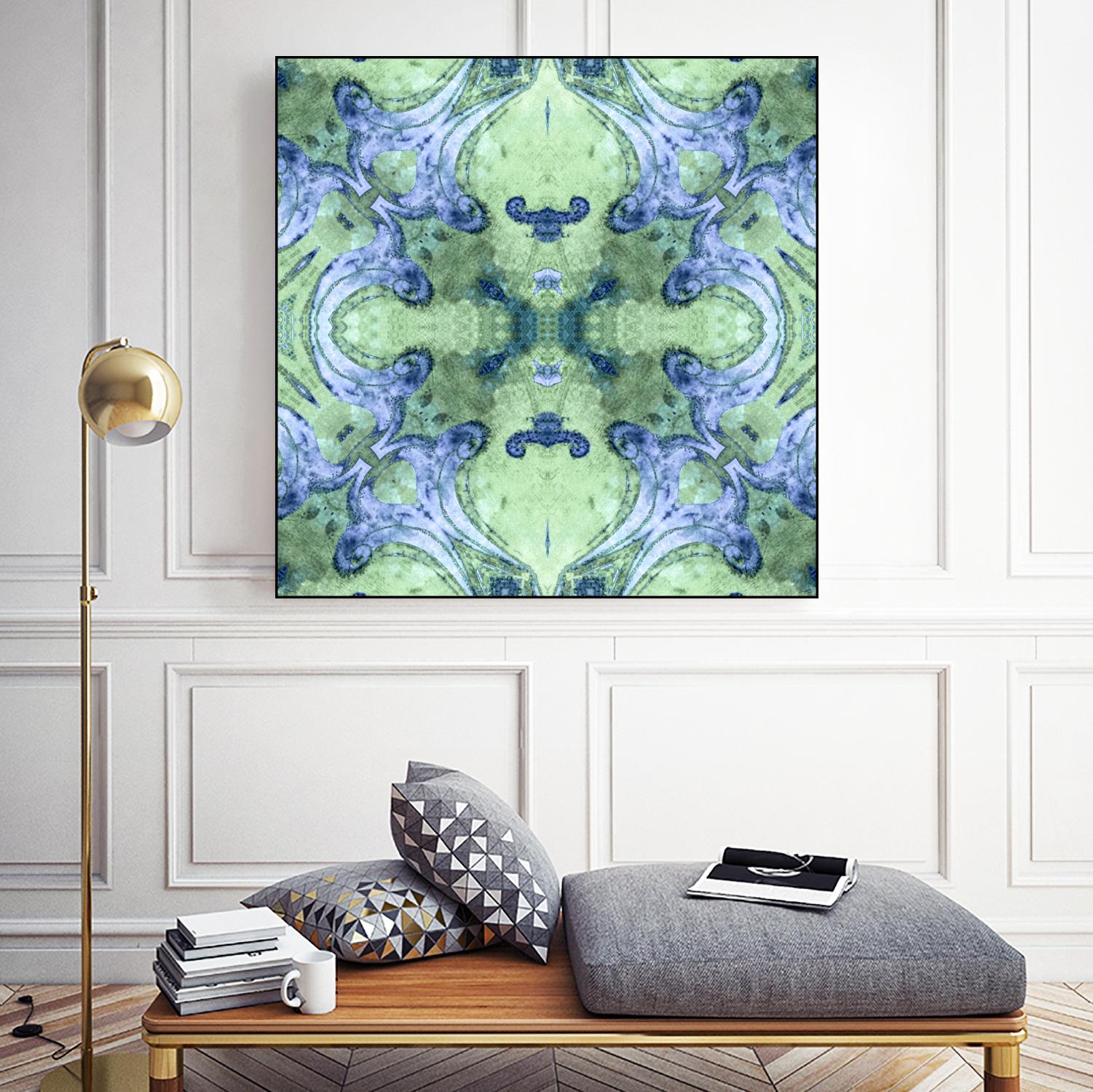Minty 2 by Studio Arabella on GIANT ART - blue abstract