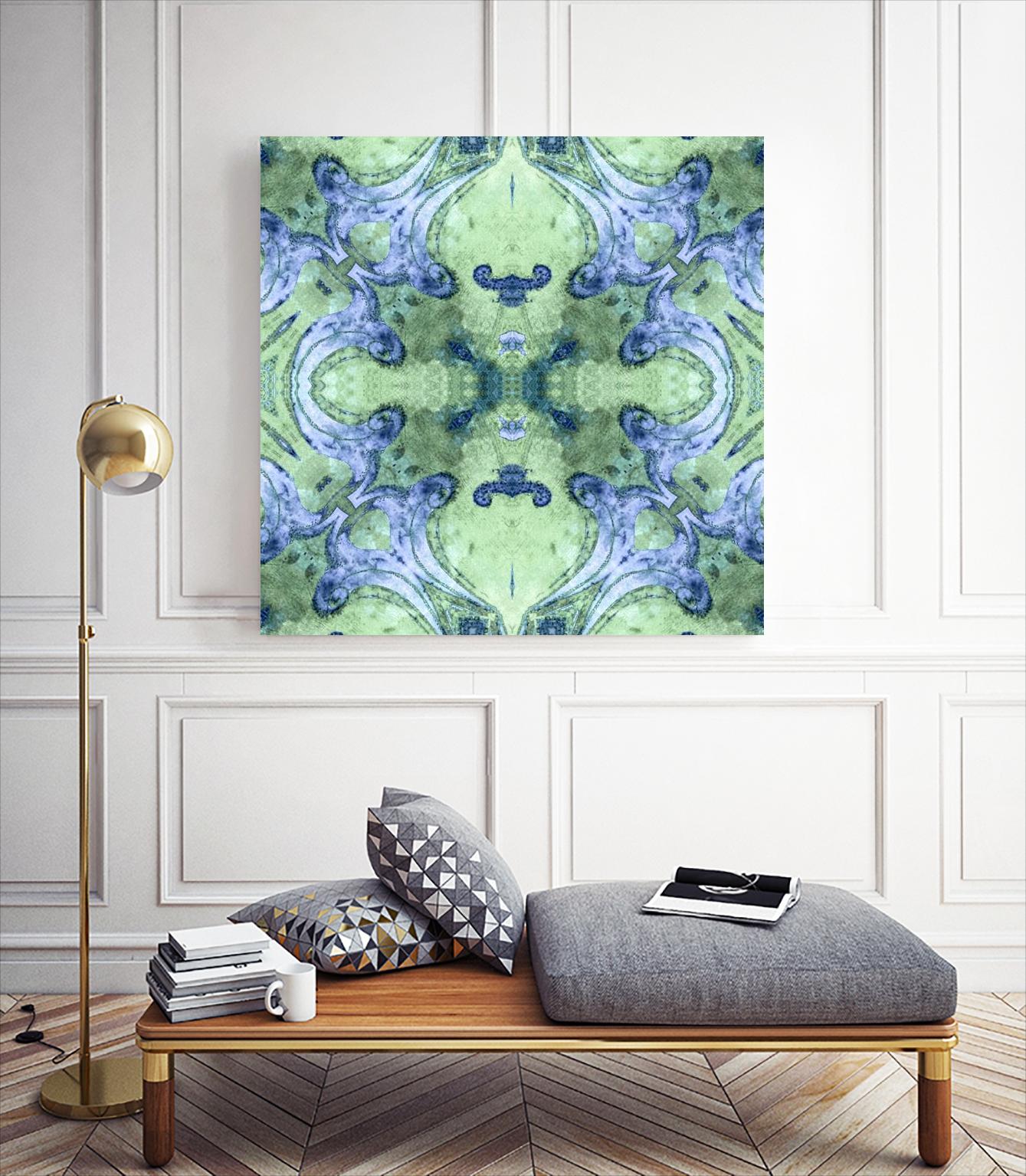 Minty 2 by Studio Arabella on GIANT ART - blue abstract
