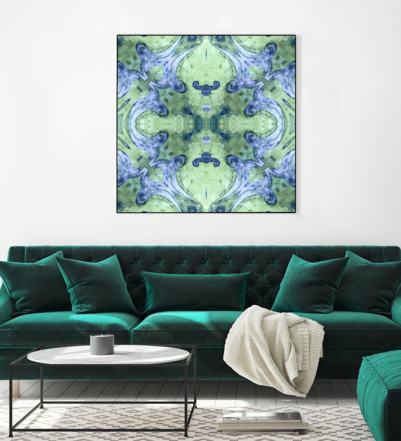 Minty 2 by Studio Arabella on GIANT ART - blue abstract