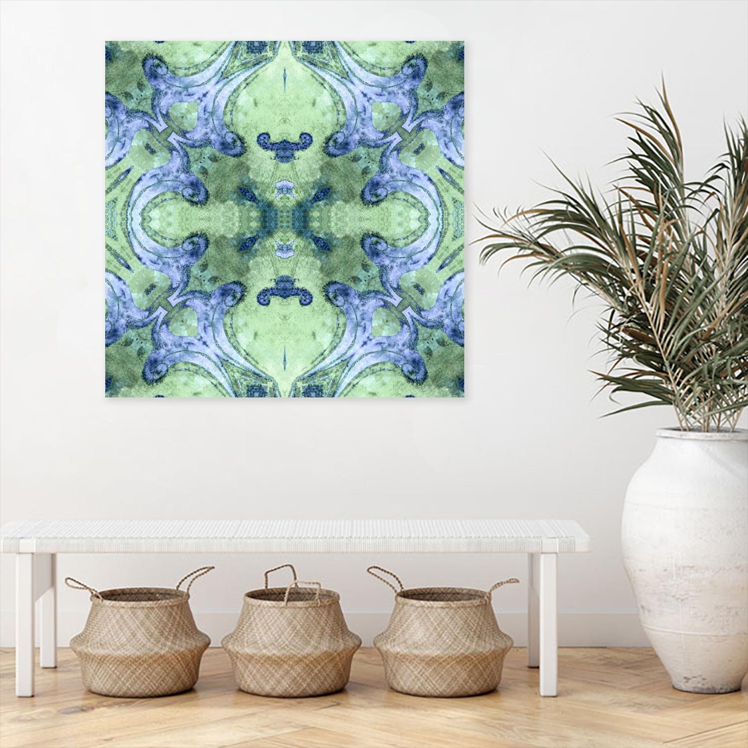 Minty 2 by Studio Arabella on GIANT ART - blue abstract