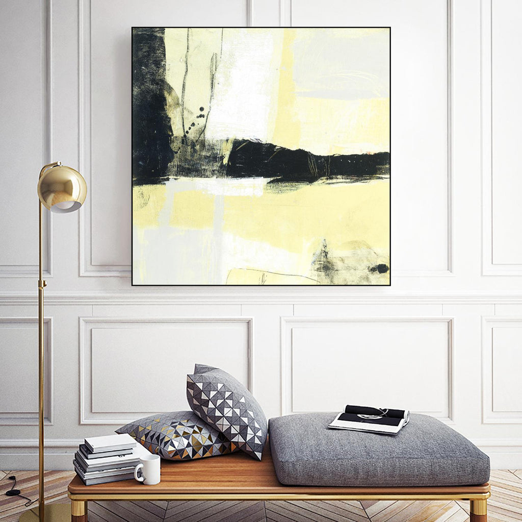 Coal Train D by JB Hall on GIANT ART - yellow abstract