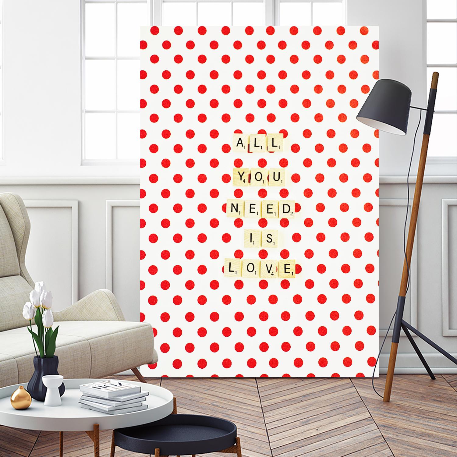 All you Need is Love by Libertad Leal on GIANT ART - white contemporary