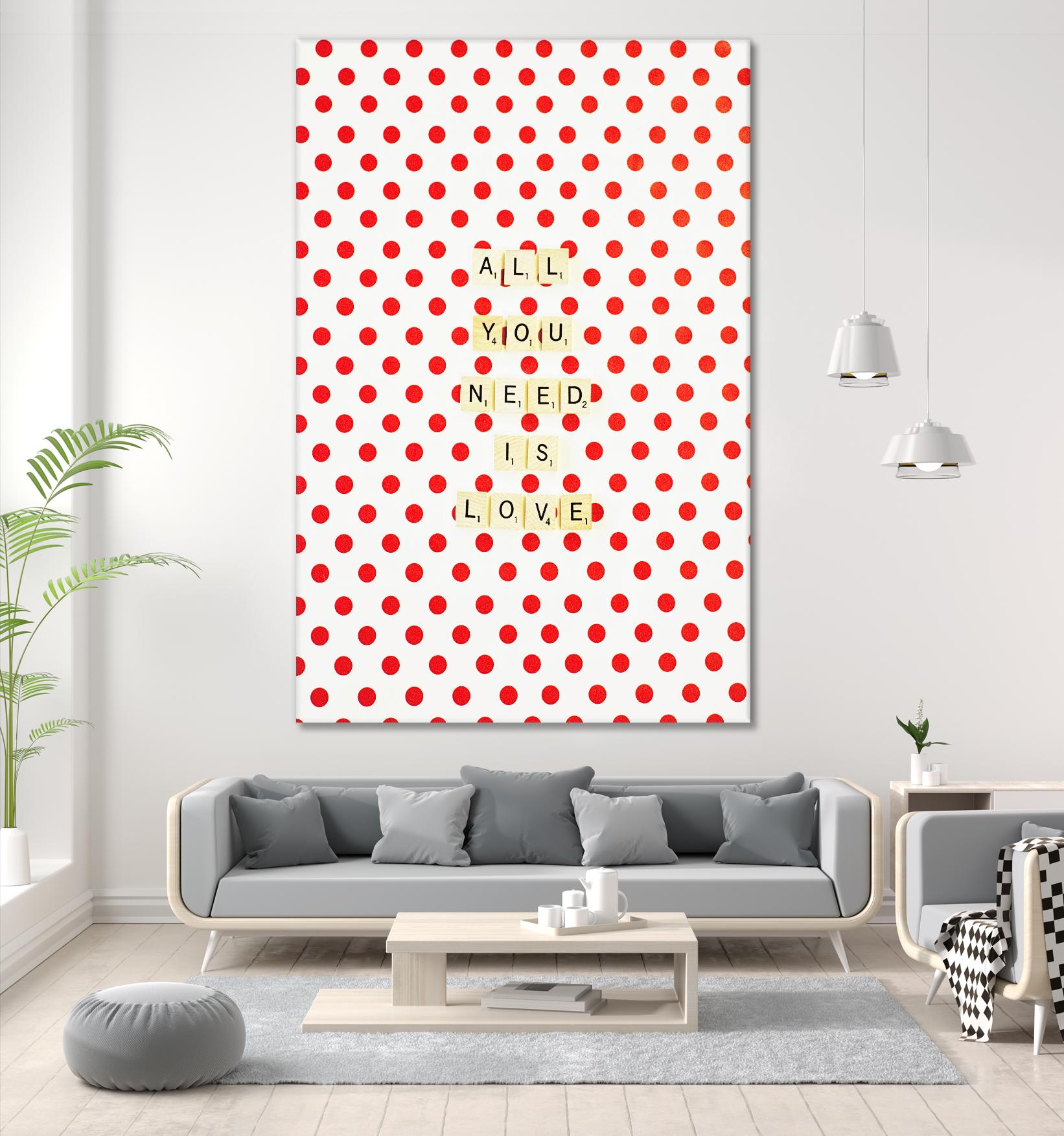 All you Need is Love by Libertad Leal on GIANT ART - white contemporary