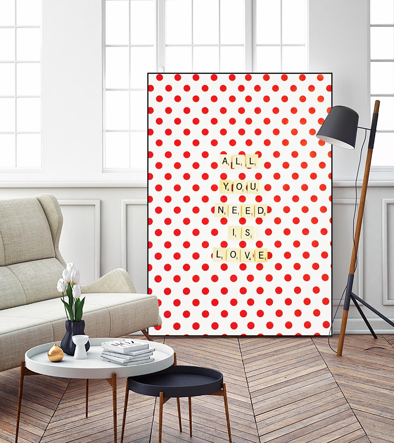 All you Need is Love by Libertad Leal on GIANT ART - white contemporary