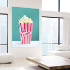 Movie Time by Libertad Leal on GIANT ART - turquoise fruit-food-drink