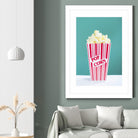 Movie Time by Libertad Leal on GIANT ART - turquoise fruit-food-drink