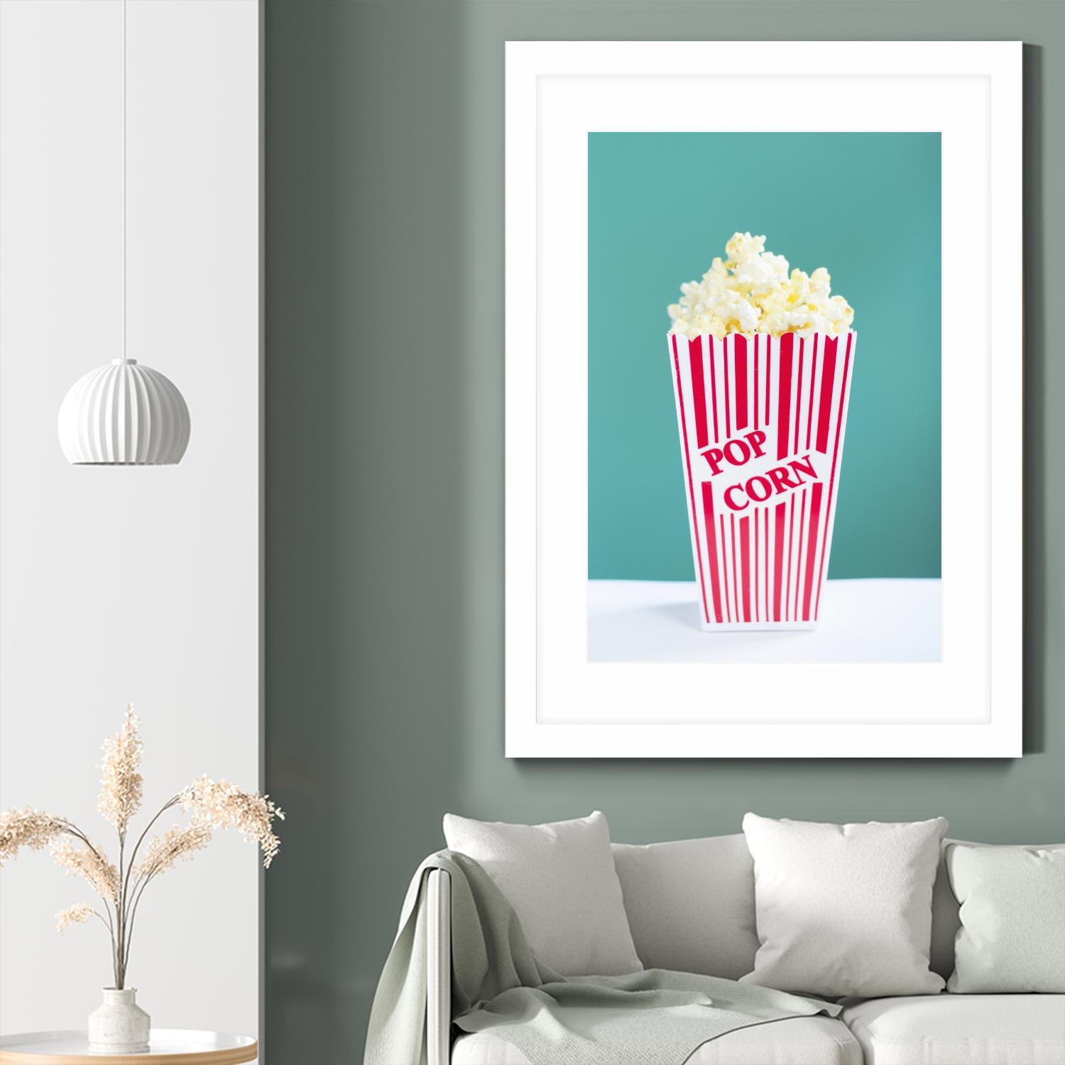 Movie Time by Libertad Leal on GIANT ART - turquoise fruit-food-drink