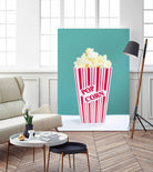 Movie Time by Libertad Leal on GIANT ART - turquoise fruit-food-drink