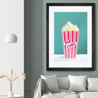 Movie Time by Libertad Leal on GIANT ART - turquoise fruit-food-drink