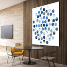 Circle Grid D by THE Studio on GIANT ART - blue abstract