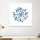 Circle Grid D by THE Studio on GIANT ART - blue abstract