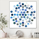 Circle Grid D by THE Studio on GIANT ART - blue abstract