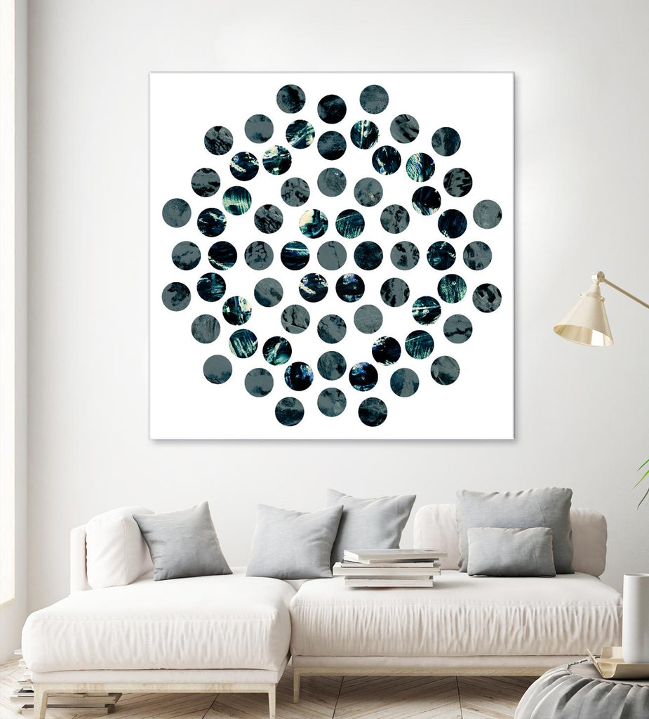 Circle Grid L by THE Studio on GIANT ART - grey abstract