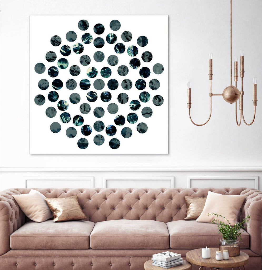 Circle Grid L par THE Studio sur GIANT ART - gris abstrait