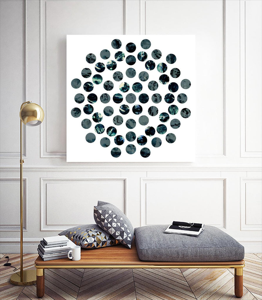 Circle Grid L par THE Studio sur GIANT ART - gris abstrait