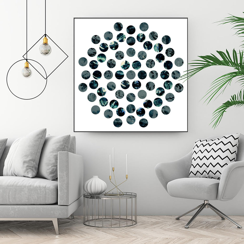 Circle Grid L by THE Studio on GIANT ART - grey abstract