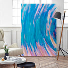 Beach Rocks Abstract 2 by Kyle Goldie on GIANT ART - pink abstract