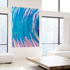 Beach Rocks Abstract 2 by Kyle Goldie on GIANT ART - pink abstract