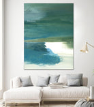 Coastal Seascapes C by THE Studio on GIANT ART - green abstract