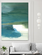Coastal Seascapes C by THE Studio on GIANT ART - green abstract