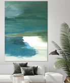 Coastal Seascapes C by THE Studio on GIANT ART - green abstract