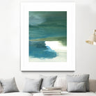 Coastal Seascapes C by THE Studio on GIANT ART - green abstract print beach house