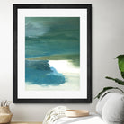 Coastal Seascapes C by THE Studio on GIANT ART - green abstract print beach house