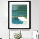 Coastal Seascapes C by THE Studio on GIANT ART - green abstract print beach house