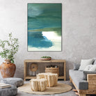 Coastal Seascapes C by THE Studio on GIANT ART - green abstract