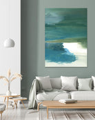 Coastal Seascapes C by THE Studio on GIANT ART - green abstract print beach house