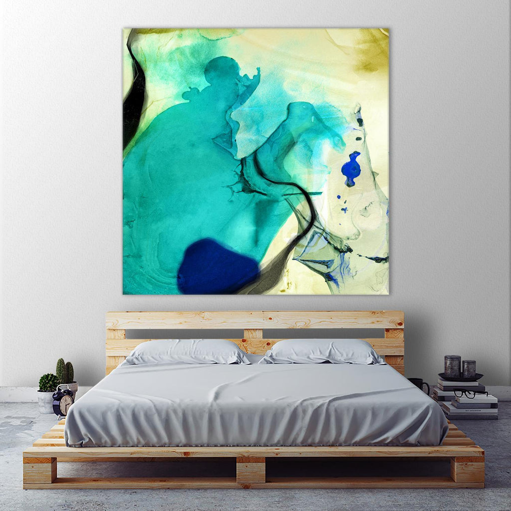 Neon Dreaming D par THE Studio sur GIANT ART - bleu abstrait
