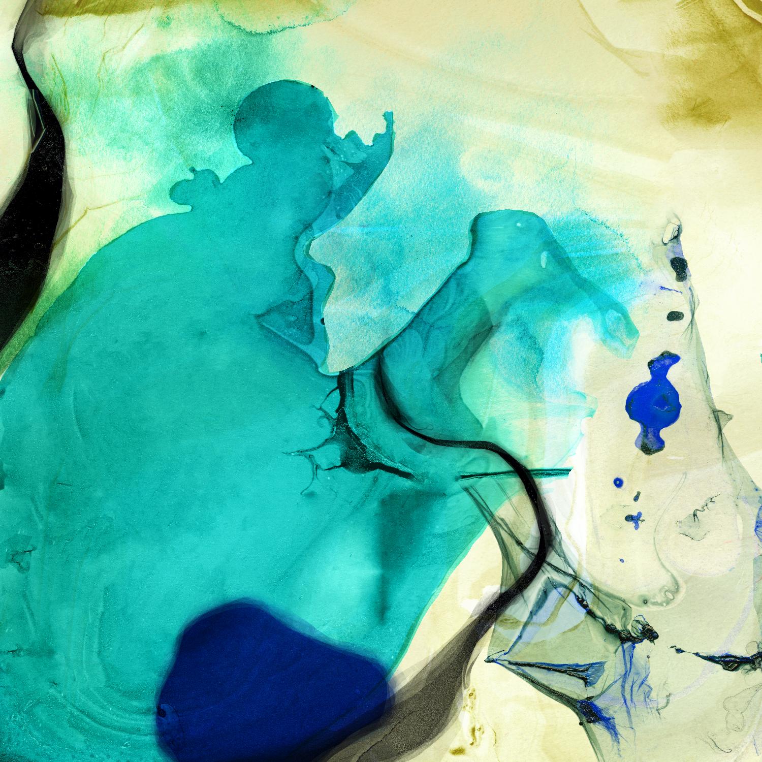 Neon Dreaming D par THE Studio sur GIANT ART - bleu abstrait