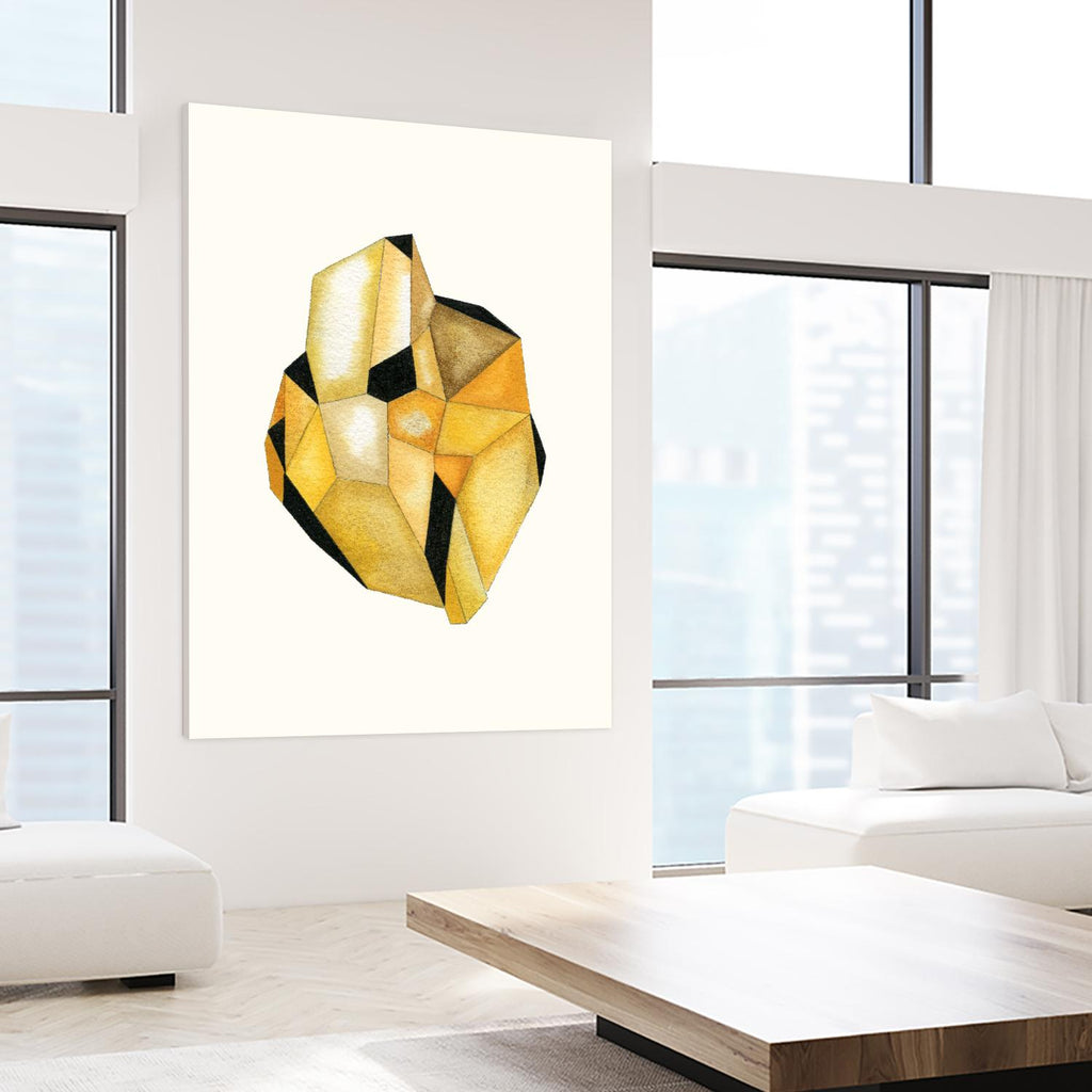 Faceted Gem D by Natasha Marie on GIANT ART - white abstract