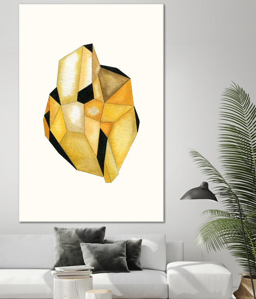 Faceted Gem D by Natasha Marie on GIANT ART - white abstract