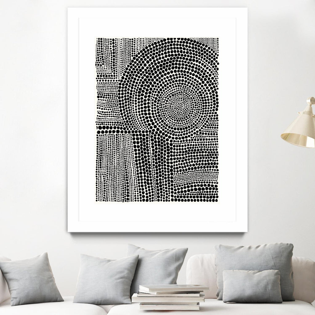Clustered Dots B by Natasha Marie on GIANT ART - black abstract