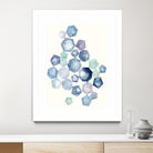 Watercolor Hexagons B by Natasha Marie on GIANT ART - red abstract