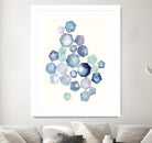 Watercolor Hexagons B by Natasha Marie on GIANT ART - red abstract