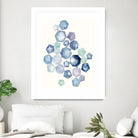 Watercolor Hexagons B by Natasha Marie on GIANT ART - red abstract