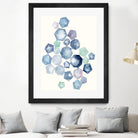 Watercolor Hexagons B by Natasha Marie on GIANT ART - red abstract