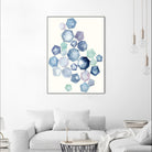 Watercolor Hexagons B by Natasha Marie on GIANT ART - red abstract