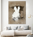 White Dress 1 by Paul Ngo on GIANT ART - beige abstract