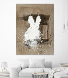 White Dress 1 by Paul Ngo on GIANT ART - beige abstract