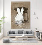 White Dress 1 by Paul Ngo on GIANT ART - beige abstract