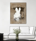 White Dress 1 by Paul Ngo on GIANT ART - beige abstract