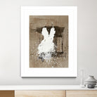 White Dress 1 by Paul Ngo on GIANT ART - beige abstract