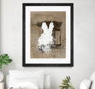 White Dress 1 by Paul Ngo on GIANT ART - beige abstract