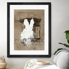 White Dress 1 by Paul Ngo on GIANT ART - beige abstract